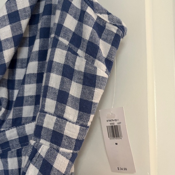 Old Navy Blue and White Gingham Dress - Picture 3 of 5